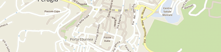 Mappa della impresa pizzeria toscana di imparati gregorio e c - snc a PERUGIA