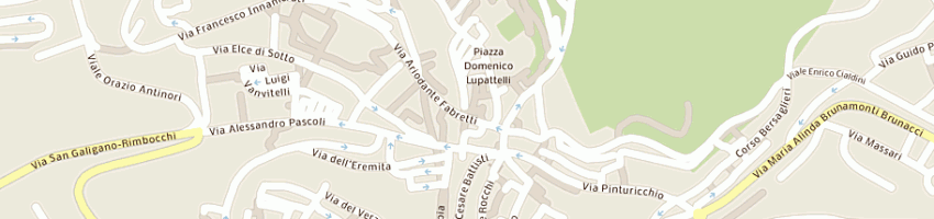 Mappa della impresa circolo arci aquarius a PERUGIA
