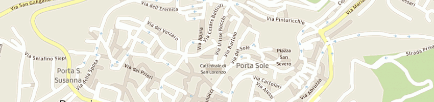 Mappa della impresa il settimo sigillo snc di bartoloni francesco e c a PERUGIA