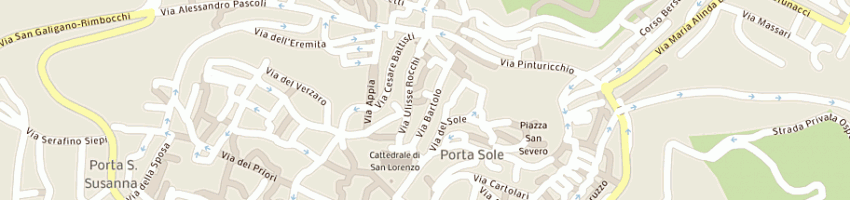 Mappa della impresa giulio einaudi editore spa a PERUGIA