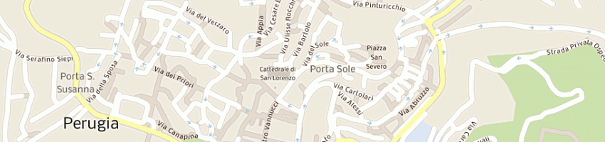 Mappa della impresa shamrock pub srl a PERUGIA