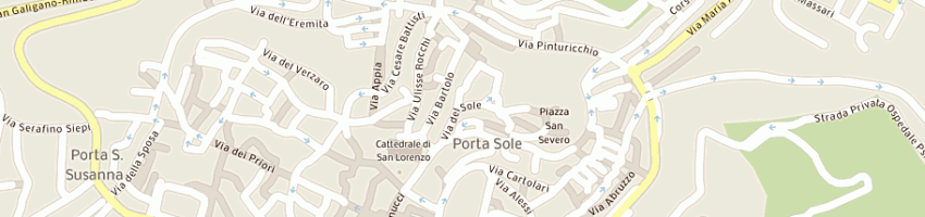 Mappa della impresa omt srl a PERUGIA