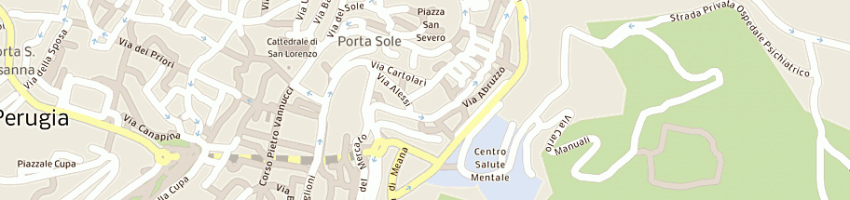 Mappa della impresa coordnazionale enti locali per la pace a PERUGIA