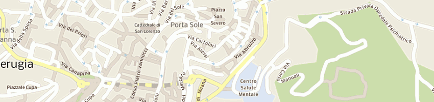 Mappa della impresa ricci maria letizia a PERUGIA