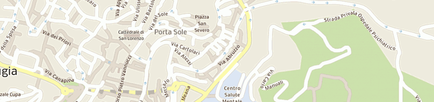 Mappa della impresa tullio francesco a PERUGIA