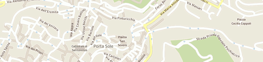 Mappa della impresa ka impiantistica di abu mounshar nader e c snc a PERUGIA