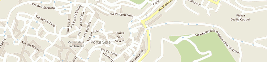 Mappa della impresa chiesa evangelica valdese a PERUGIA