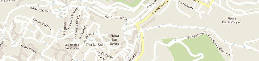Mappa della impresa radicchi elio a PERUGIA