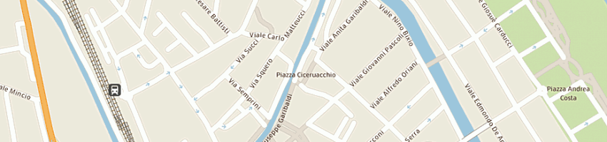 Mappa della impresa pizzeria mattira la pizza a CESENATICO