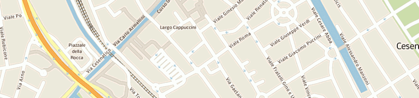 Mappa della impresa ristorante trattoria al gallo a CESENATICO