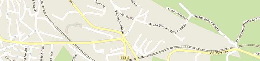 Mappa della impresa sardelli loretta a PERUGIA