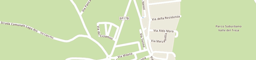 Mappa della impresa consorzio parco valle del treja a MAZZANO ROMANO