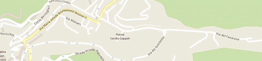 Mappa della impresa casa di riposo per le suore francescane del bambino gesu' a PERUGIA