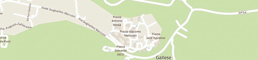 Mappa della impresa bar dello sport di aldanese m e tozzi d snc a GALLESE