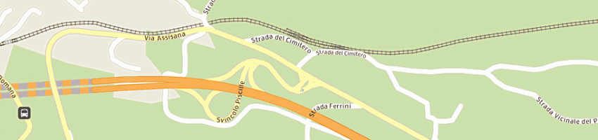 Mappa della impresa graphic service di angelucci roberta a PERUGIA