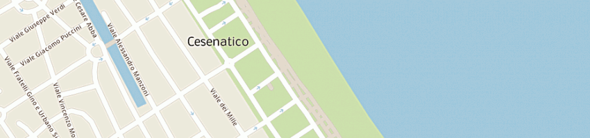Mappa della impresa bagno ponente di zoffoli carlo e maria adele snc a CESENATICO