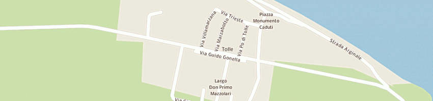 Mappa della impresa bar liberty di irmino gioia a PORTO TOLLE