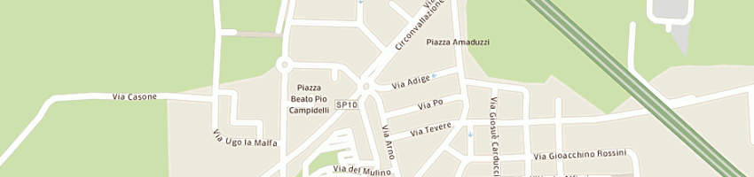Mappa della impresa caselli giuliano a SAN MAURO PASCOLI
