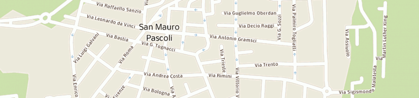Mappa della impresa black and white di santarelli silvia a SAN MAURO PASCOLI