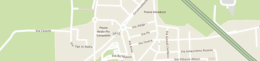 Mappa della impresa bellezza di rosati g e di lisa quintino snc a SAN MAURO PASCOLI