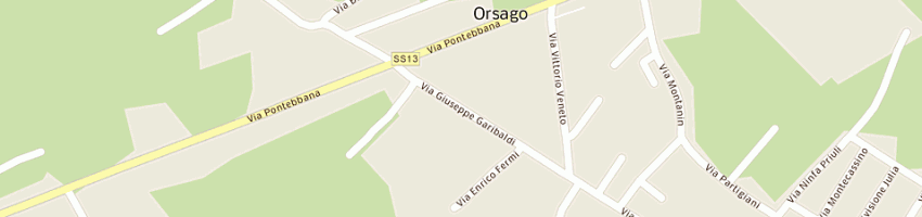 Mappa della impresa casa del regalo snc di posocco renato e c a ORSAGO