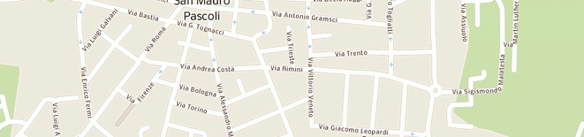 Mappa della impresa torielli rag pietro e c (spa) a SAN MAURO PASCOLI