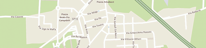 Mappa della impresa commerciale casadei srl a SAN MAURO PASCOLI