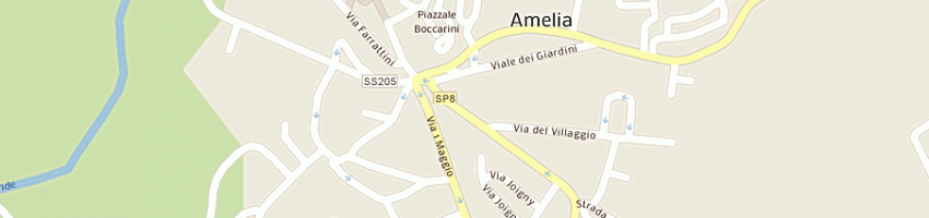 Mappa della impresa panificio artigiano pietrangeli snc a AMELIA