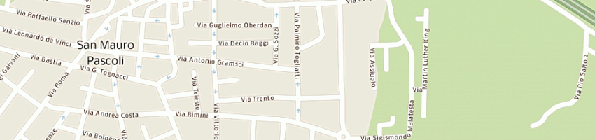 Mappa della impresa silvagni gino a SAN MAURO PASCOLI