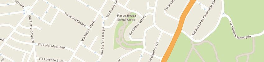 Mappa della impresa puntographic pubblicita' snc di palmerini luca e c a ROMA