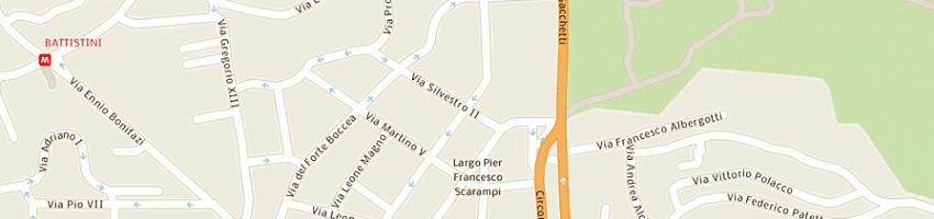 Mappa della impresa rpc studio di mazzilli giuseppe a ROMA