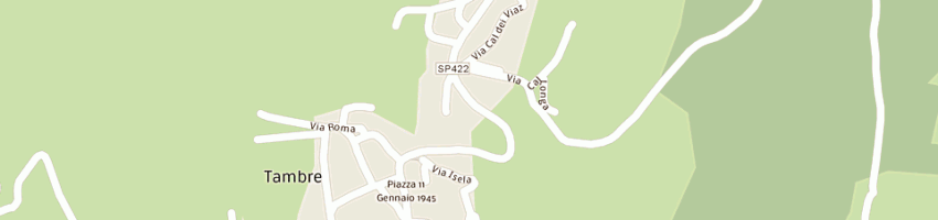Mappa della impresa albergo all'alba a TAMBRE