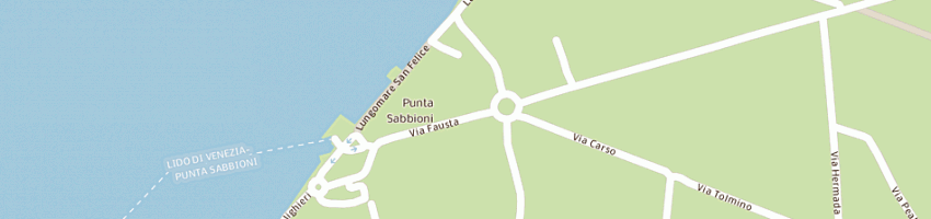 Mappa della impresa da zebio di enzo giuseppe e c sas a VENEZIA