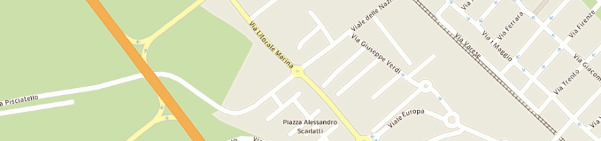 Mappa della impresa hotel vienna di montemaggi dino e c snc a GATTEO