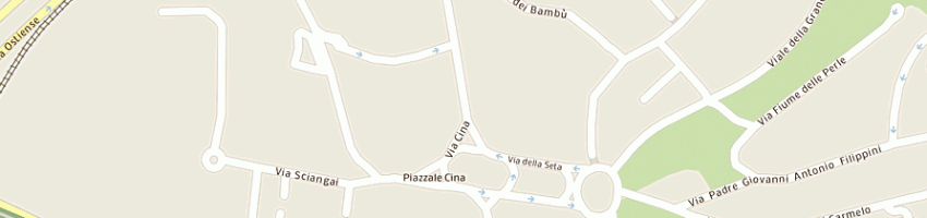 Mappa della impresa cina autoricambi srl a ROMA