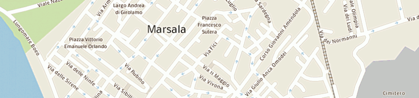 Mappa della impresa pipitone francesco a MARSALA