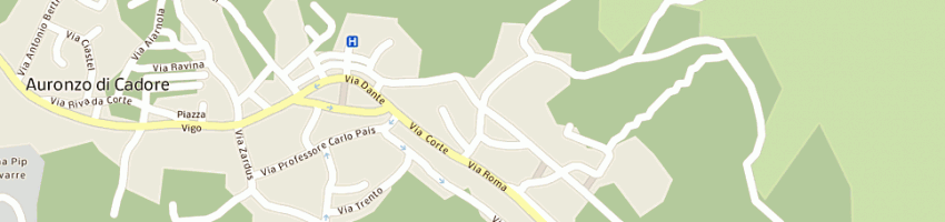Mappa della impresa corpo nazionale soccorso alpino a AURONZO DI CADORE