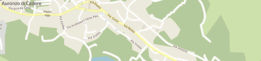 Mappa della impresa santini ravagnan luisa a AURONZO DI CADORE