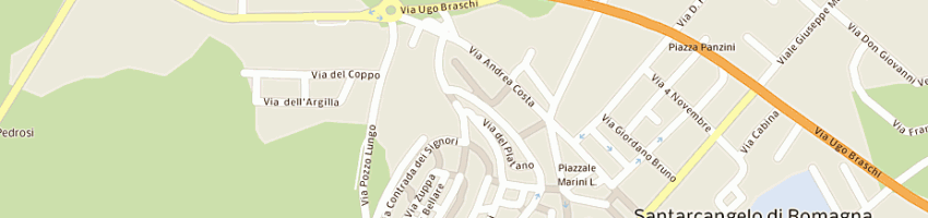 Mappa della impresa la buca srl a SANTARCANGELO DI ROMAGNA