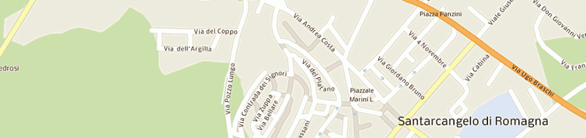Mappa della impresa romagna service snc dirazzani alice e c a SANTARCANGELO DI ROMAGNA