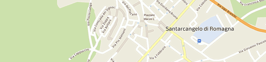 Mappa della impresa rossi daniela a SANTARCANGELO DI ROMAGNA