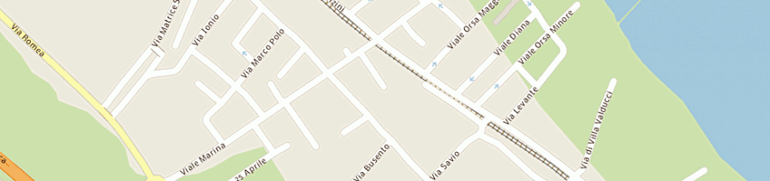 Mappa della impresa ristorante pizzeria caminetto a SAN MAURO PASCOLI