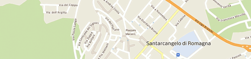 Mappa della impresa gioielleria corso cavour di santini giovanni e c (snc) a SANTARCANGELO DI ROMAGNA