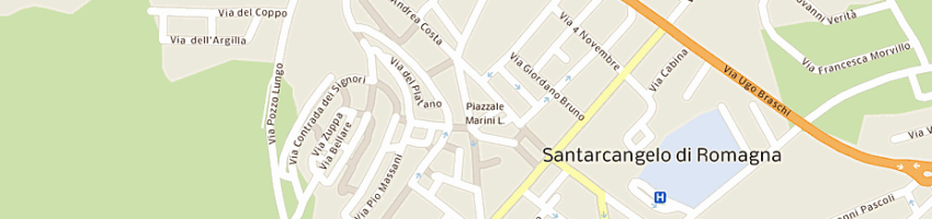 Mappa della impresa bernardini carni (snc) a SANTARCANGELO DI ROMAGNA