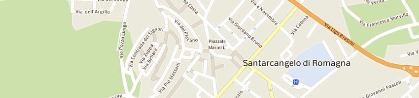 Mappa della impresa eurotel di censi alessandro e c sas a SANTARCANGELO DI ROMAGNA