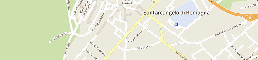 Mappa della impresa damiani alberto a SANTARCANGELO DI ROMAGNA