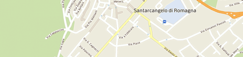 Mappa della impresa farmacia dell'arcangelo di savini adolfo maria e alessandra maria a SANTARCANGELO DI ROMAGNA
