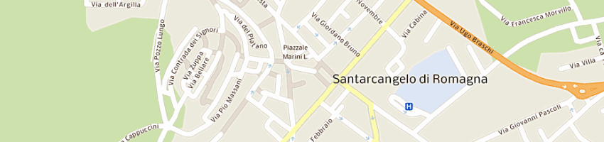 Mappa della impresa comune di santarcangelo di romagna pronto intervento vigili urbani a SANTARCANGELO DI ROMAGNA
