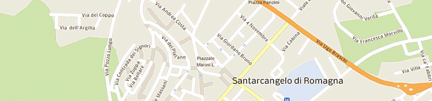 Mappa della impresa caffe' marini a SANTARCANGELO DI ROMAGNA