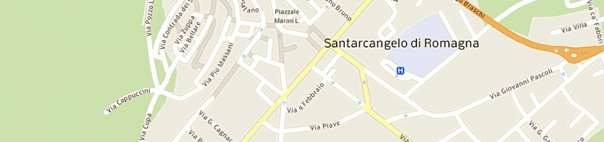 Mappa della impresa studio materia di ivan ciappelloni e gianluca maestri a SANTARCANGELO DI ROMAGNA